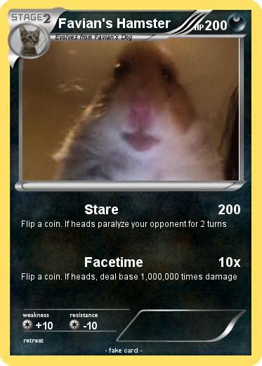 Pokémon Favian S Hamster Stare My Pokemon Card