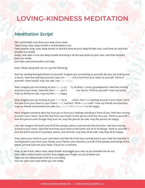 Loving Kindness Meditation For Kids Meditation Scripts Guided