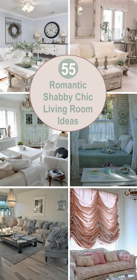 55 Romantic Shabby Chic Living Room Ideas 2018