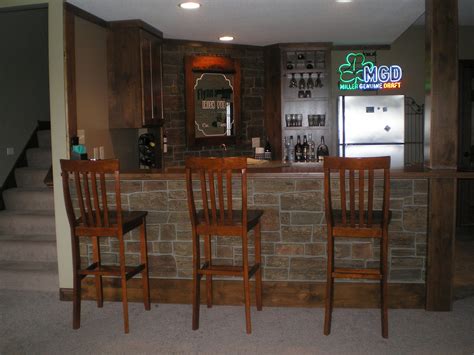 Diy Basement Bar Irish Pub Style Creative Faux Panels