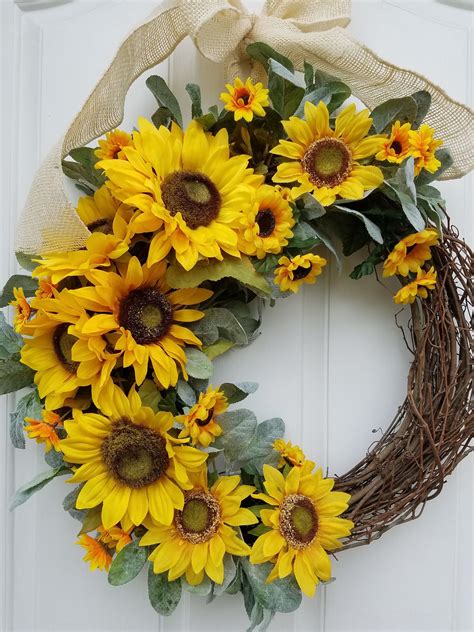 How To Make A Sunflower Wreath In Under 30 Minutes Welcome To Blog