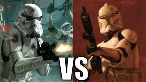 Stormtroopers Vs Clone Troopers Phase 1 Star Wars Versus Youtube