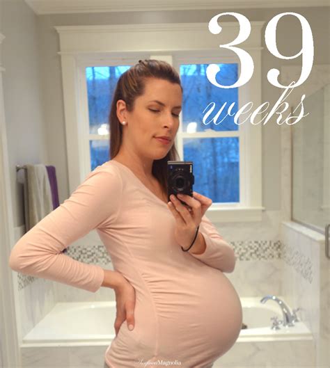 39 Weeks Pregnant Sunflower Magnolia