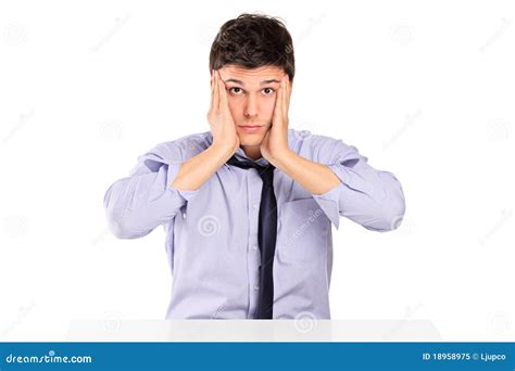 A Portrait Of A Confused Businessman Royalty Free Stock Photo Image