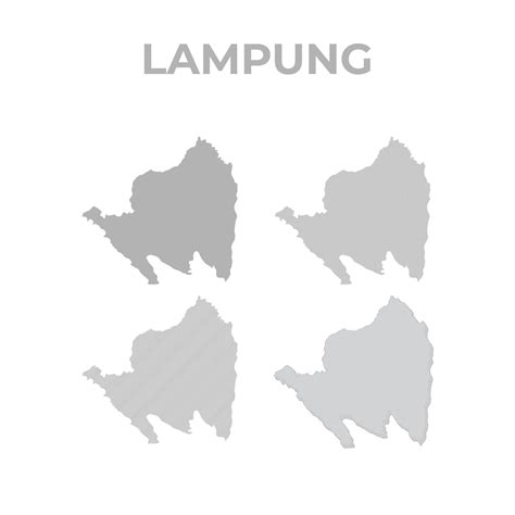 Lampung province map vector.eps 6412410 Vector Art at Vecteezy