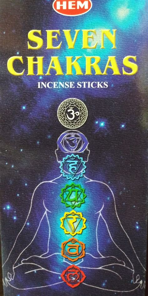 Seven Chakras Incense Sticks Shalom Health Services
