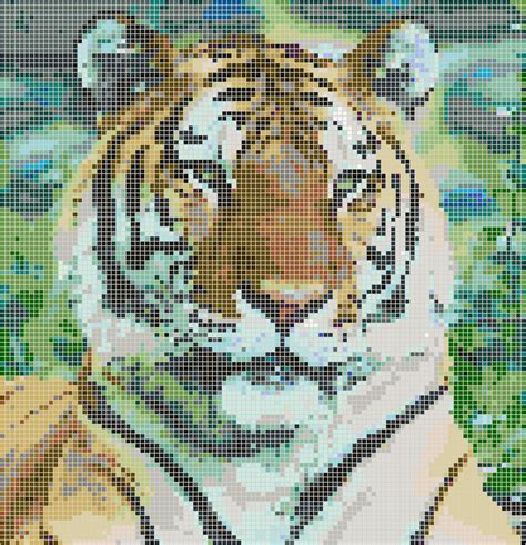 Pixel Art Grid Tiger Pixel Art Grid Gallery