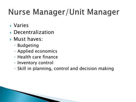 Ppt The Role Of Financial Management And Nurse Leadership In Health
