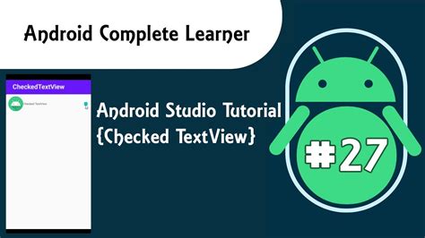 Android Studio Tutorial Checked Textview 27 Youtube