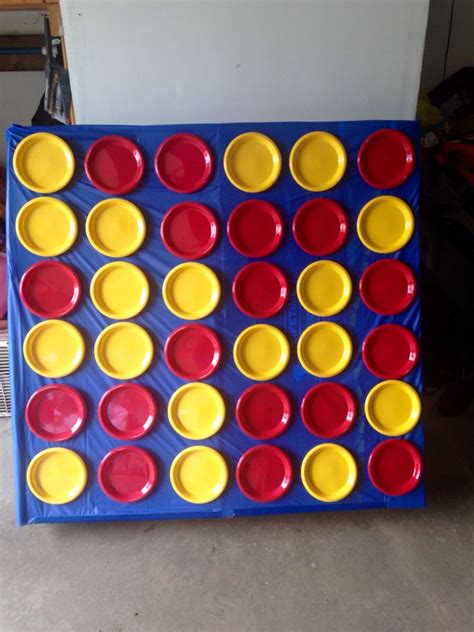Life Size Connect Four Made For Less Than 10 Velcro Plates And