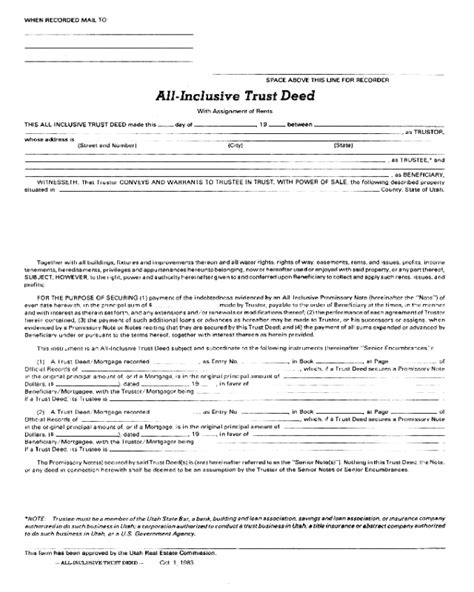 2021 Deed Of Trust Form Fillable Printable Pdf And Forms