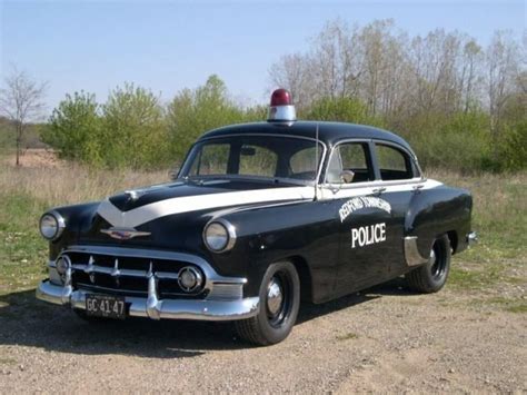 1953 Chevrolet Police Car Police Cars Old Police Cars Chevy Vehicles