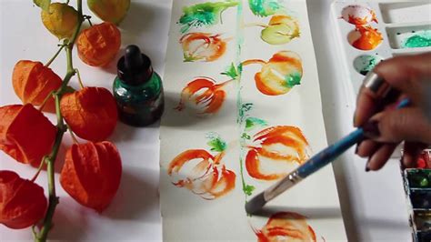 How To Paint Chinese Lanterns In Watercolorloose Painting Tutorial