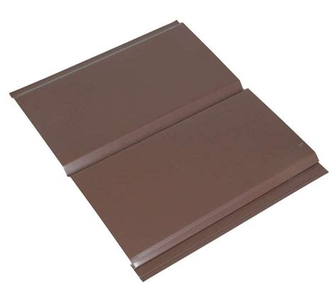 Amerimax 7710119 12 In X 12 Ft Brown Aluminum Solid Soffit At Sutherlands