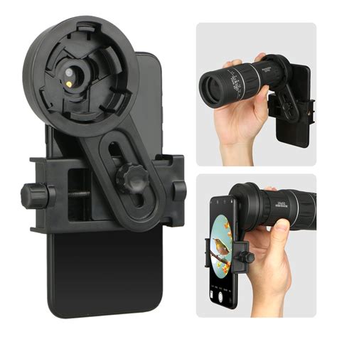 Universal Cell Phone Adapter Mount For Binocular Monocular Spotting