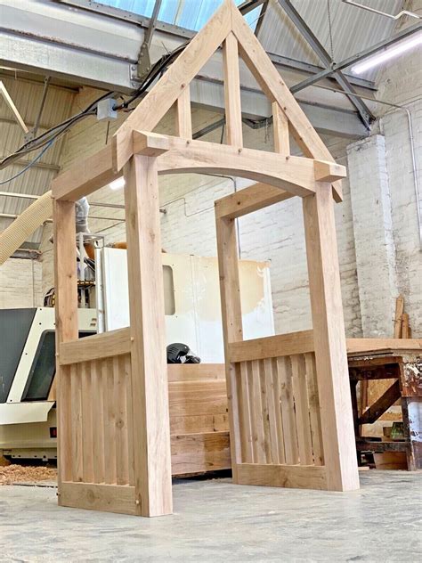 Solid Oak Porch Doorway Wooden Porch Canopy Entrance Self Build
