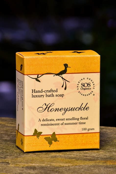 Honeysuckle Luxury Bath Soap Delicate Sweet Sos Organics