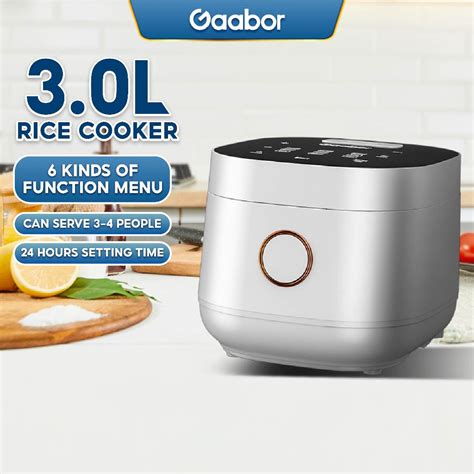 Gaabor Rice Cooker Touch Panel Big Capacity High Power Multi Functional