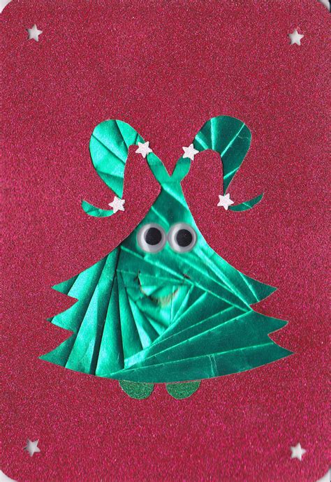 Iris Folded Christmas Tree Iris Folding Card Making Paper Crafts