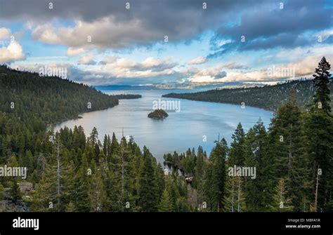Emerald Bay On Lake Tahoe Sierra Nevada California Usa Stock Photo