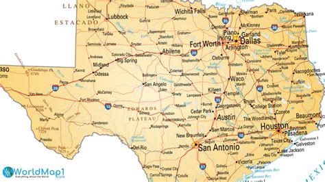 Map Of Texas Roads And Highways Free Printable Road Map Of Texas The Best Porn Website