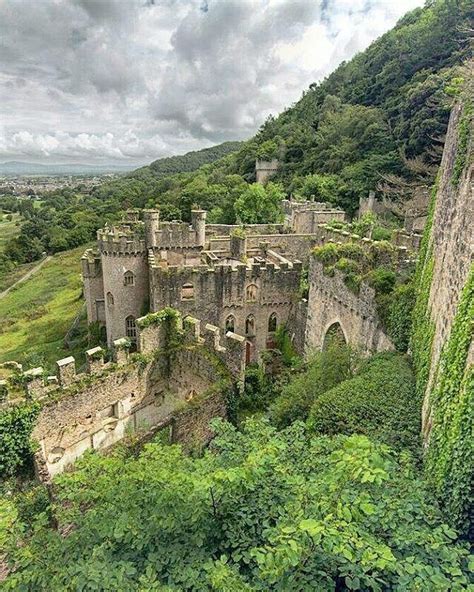 The Ruins Of Gwrych Castle In North Wales Abandoned Castles Castle