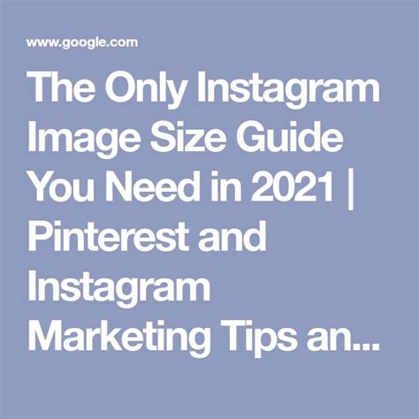 The Only Instagram Image Size Guide You Need In 2020 In 2021