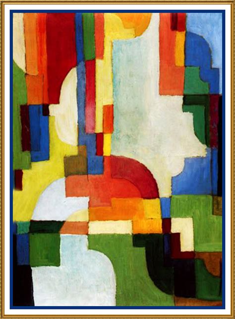 Brilliant Colored Forms By Expressionist Artist August Macke Counted C