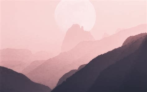 Pink Mountain Wallpaper Hd Latest Wallpapers Hd