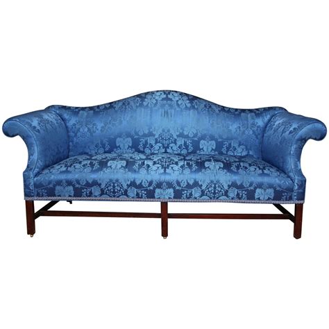 19th Century Chippendale Style Camelback Mahogany Sofa For Sale At 1stdibs