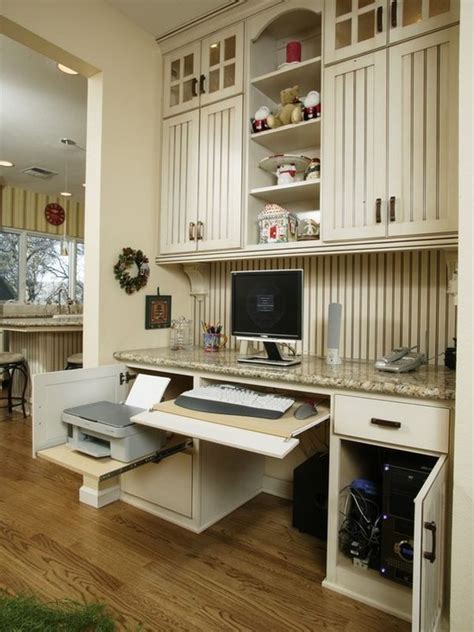 20 Clever Ideas To Design A Functional Office In Your Kitchen Kitchen