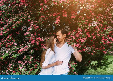 Young Happy Couple In Love Outdoors Stock Image Image Of Couple