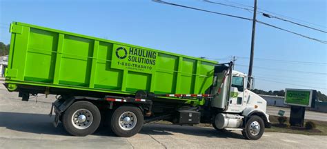 Hauling Solutions Inc Wilson Nc Hometown Dumpster Rental