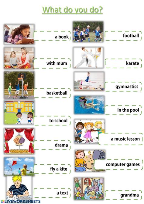 Leisure Activities Interactive And Downloadable Worksheet You Can Do