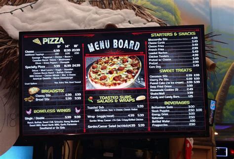 Digital Menu Boards For Pizza Shops