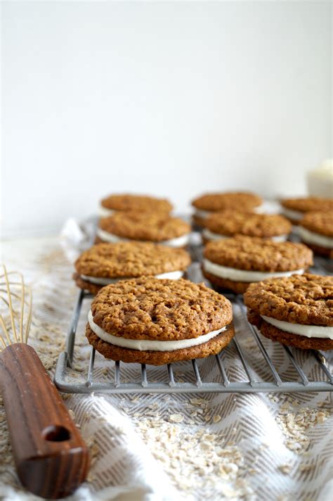 You need to make these! vegan oatmeal creme pies | The Baking Fairy