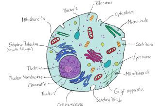 Draw the structure of a typical animal cell. Animal Cell Structure drawing for student : Biological Science Picture Directory - Pulpbits.net