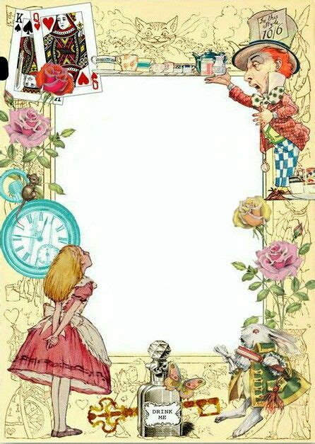 Alice In Wonderland Clip Art Borders