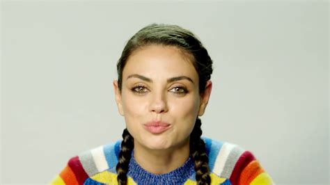 Watch Mila Kunis Weighs In On Naked Selfies Tinder And Menstrual Underwear Sfw Glamour