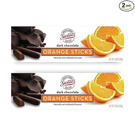 Sweets Dark Chocolate Orange Sticks 105 Oz