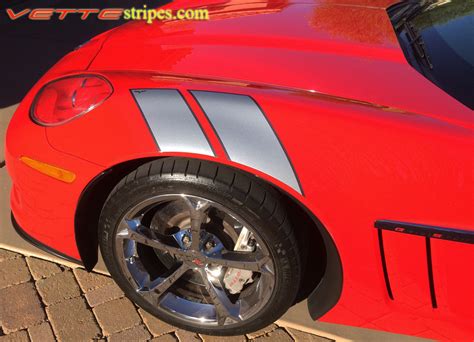 C6 Corvette Grand Sport Fender Hash Mark Stripes Fit All Models