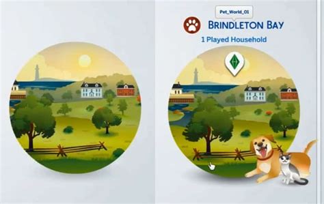 The Sims 4 Cats And Dogs Brindleton Bay World Icon