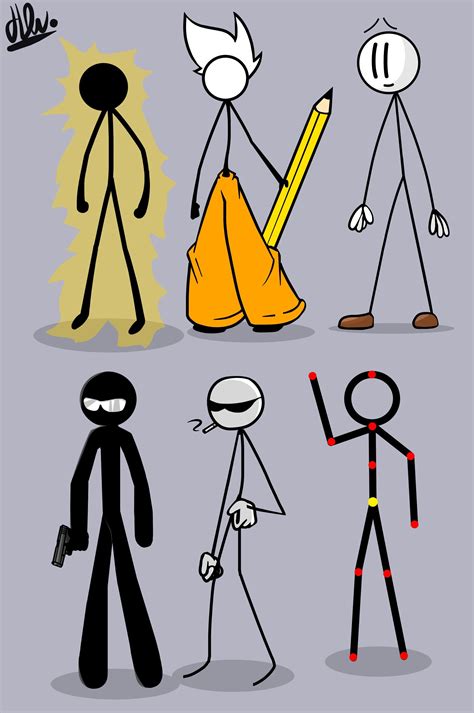 Some Veteran Stickmen By Har Stick Figures Drawing Tips We Bare