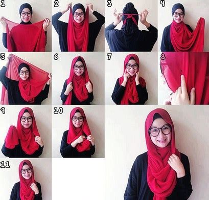 Tutorial Hijab Modern Kerudung Segi Empat Terbaru