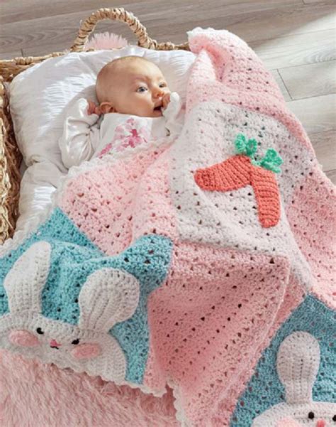 Baby Rabbit Crochet Blanket Pattern Free Pdf Bunny Blanket Baby