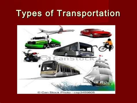 Types of transportation
