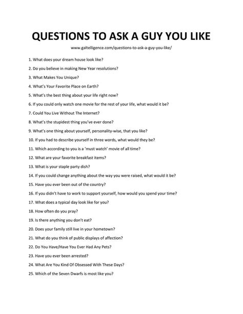 76 Best Questions To Ask A Guy You Like Ask These Now