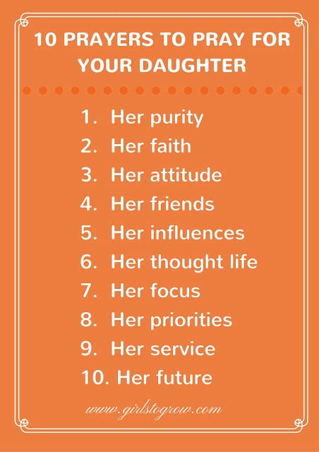 10 Prayers To Pray For Your Daughter Girls To Grow In 2020 Prayers
