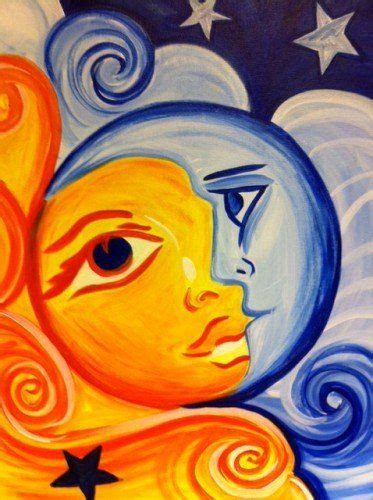Painting Workshop Sun And Moon Moon Painting Sun