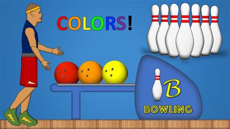 Learn Colors Bowling Ball Game Youtube